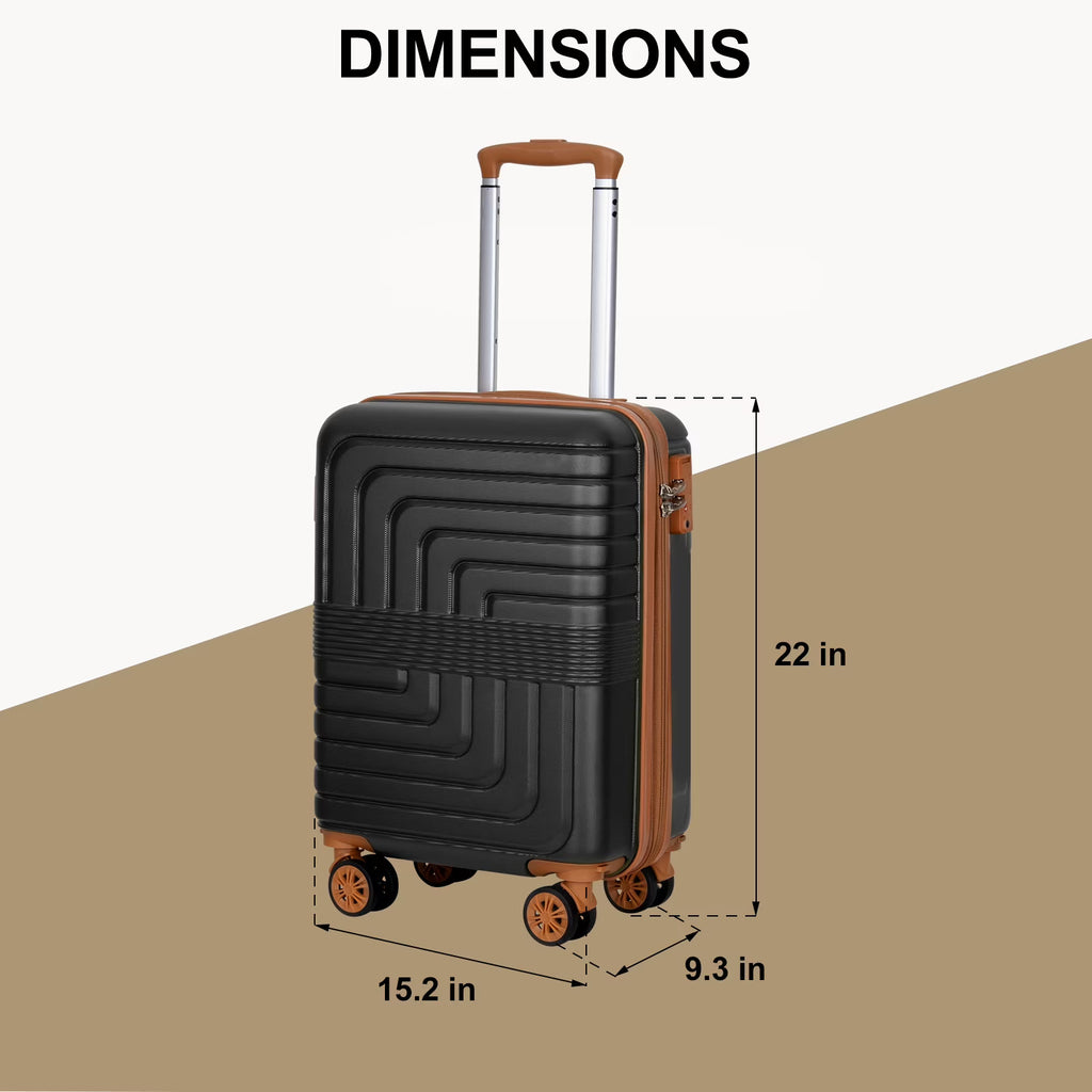 SUNSPIRE 22 Inch Carry On Luggage
