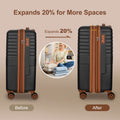 SUNSPIRE 22 Inch Carry On Luggage