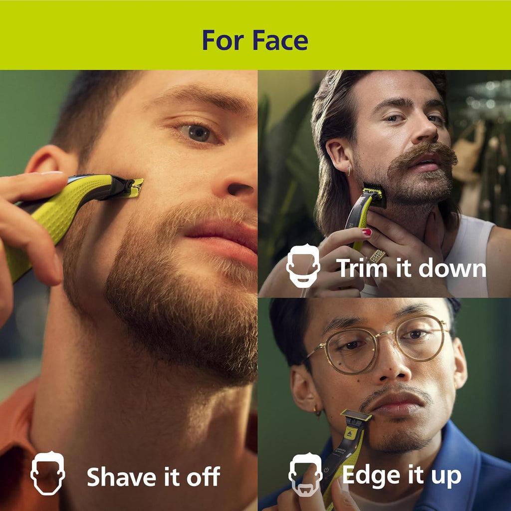 Norelco Philips OneBlade 360 Hybrid Face, Electric Beard Trimmer and Shaver