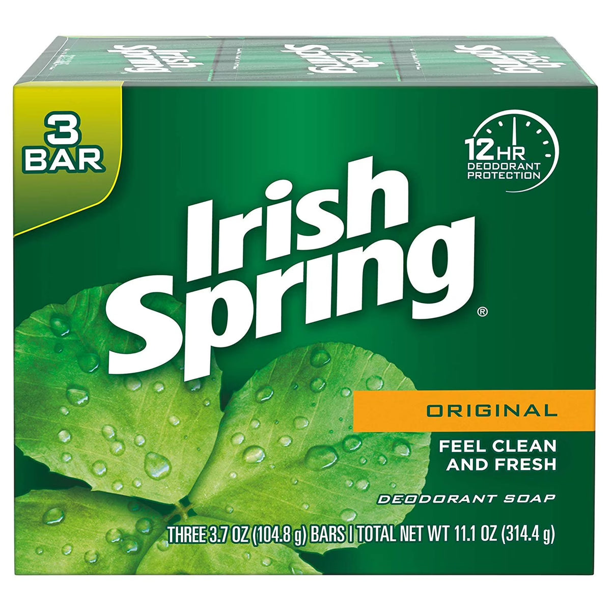 Irish Spring Original Deodorant Soap, 3 Count